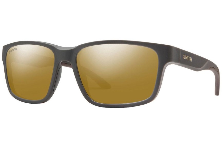 Zonnebril Smith BASECAMP FRE/QE Polarized Vierkant Grijs