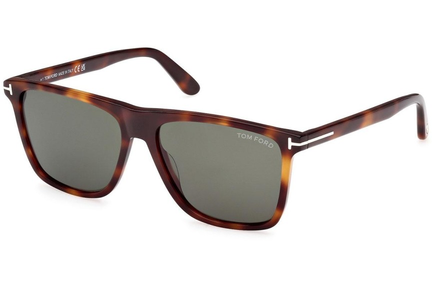 Okulary przeciwsłoneczne Tom Ford Fletcher FT0832 53N Kwadratowe Havana