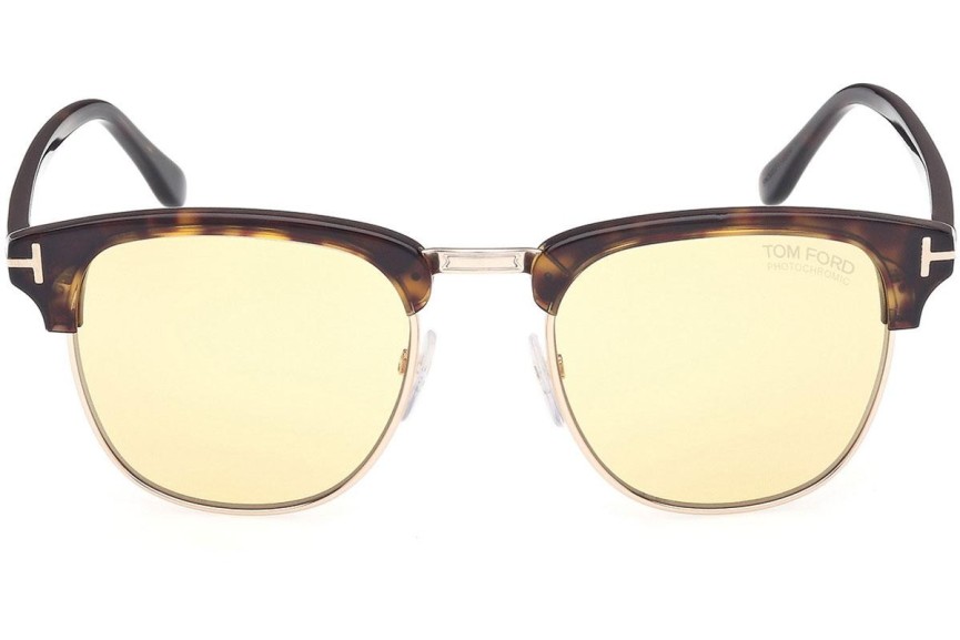 Ochelari de soare Tom Ford Henry FT0248 52E Browline Havana