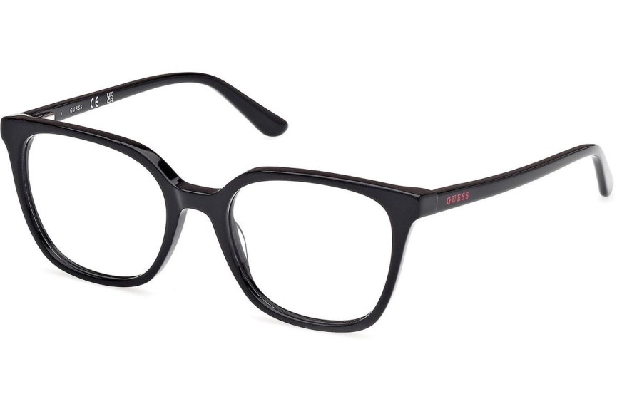 Okulary korekcyjne Guess GU50165 001 Kwadratowe Czarne