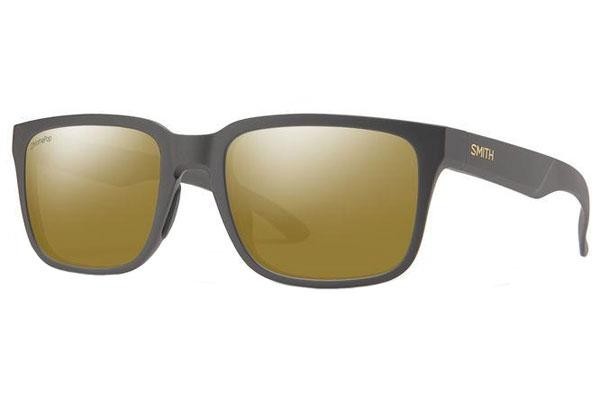 Okulary przeciwsłoneczne Smith HEADLINER FRE/QE Polarized Kwadratowe Szare