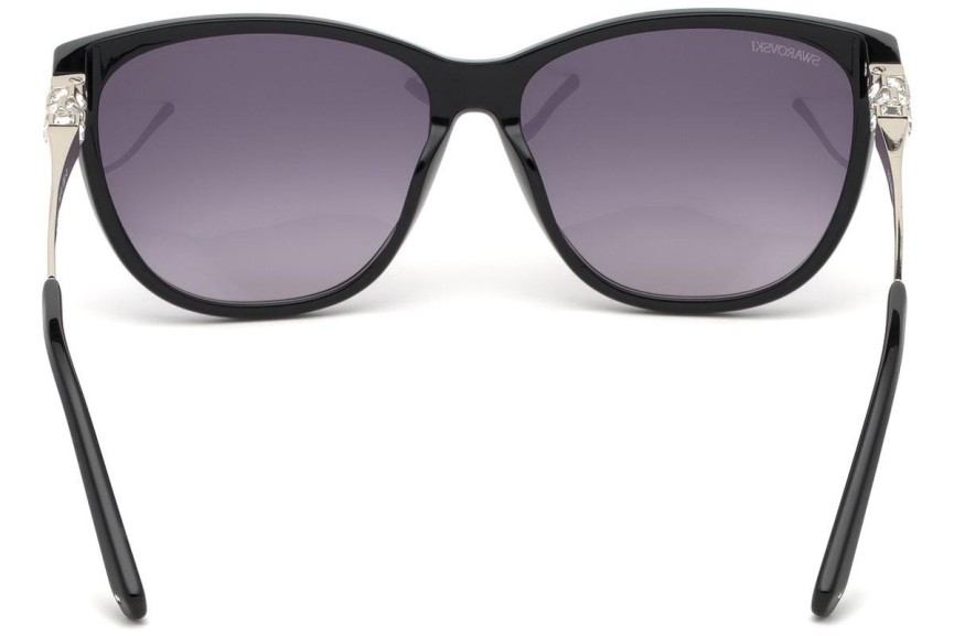 Okulary przeciwsłoneczne Swarovski SK0225 01B Kwadratowe Czarne