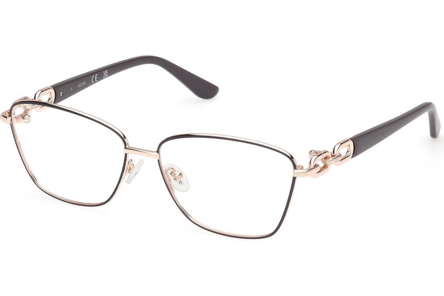 Okulary korekcyjne Guess GU50179 020 Kwadratowe Szare