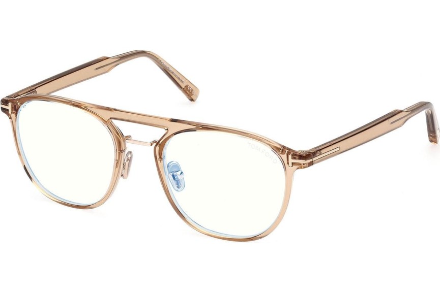 Okulary korekcyjne Tom Ford FT5982-B 045 Pilotki (Aviator) Brązowe