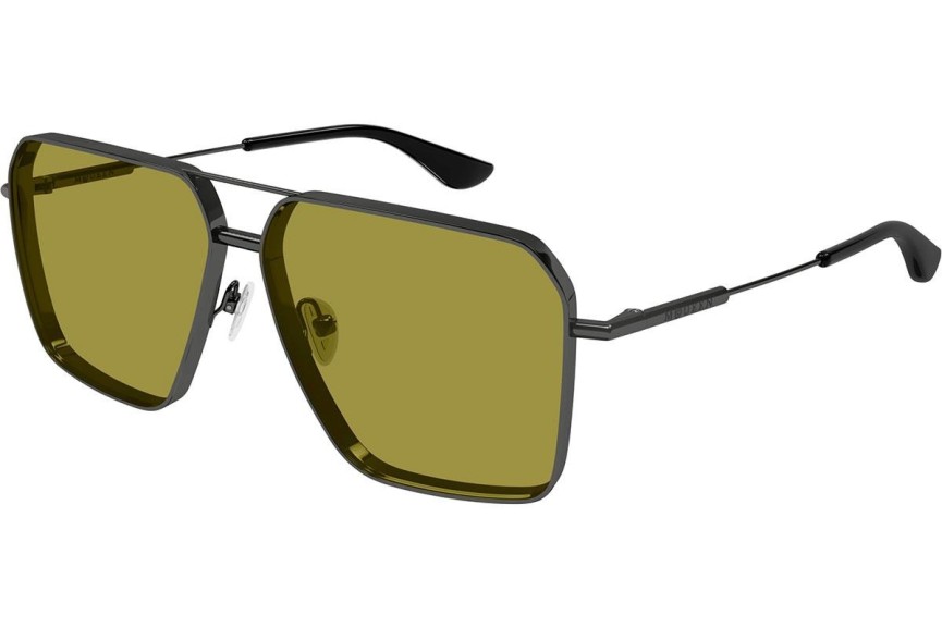 Okulary przeciwsłoneczne Alexander McQueen AM0500S 004 Kwadratowe Szare