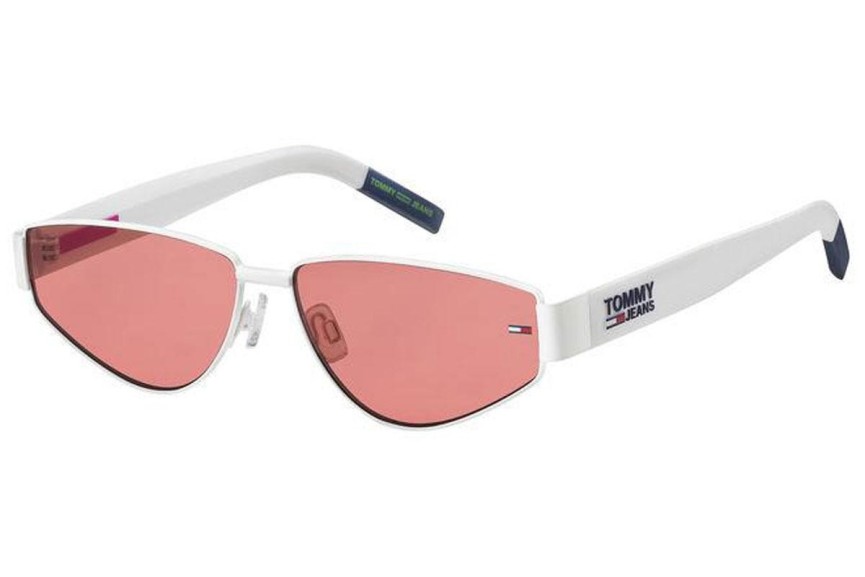 Okulary przeciwsłoneczne Tommy Jeans TJ0006/S VK6/U1 Prostokątne Białe