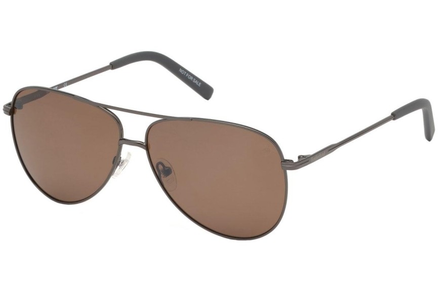 Okulary przeciwsłoneczne Timberland TB9179 08H Polarized Pilotki (Aviator) Srebrne