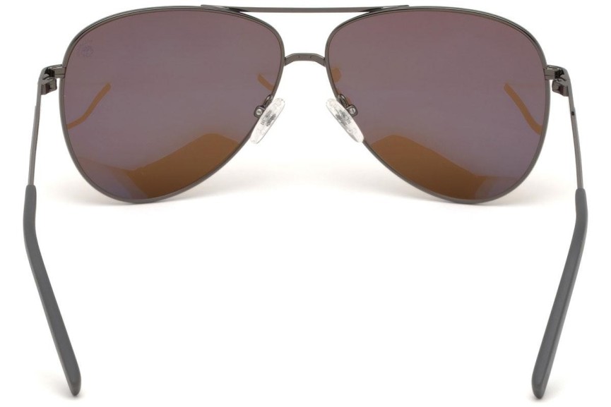 Okulary przeciwsłoneczne Timberland TB9179 08H Polarized Pilotki (Aviator) Srebrne