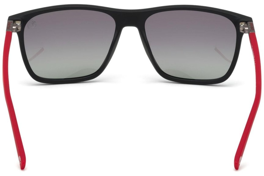 Okulary przeciwsłoneczne Timberland TB9198 02D Polarized Kwadratowe Czarne
