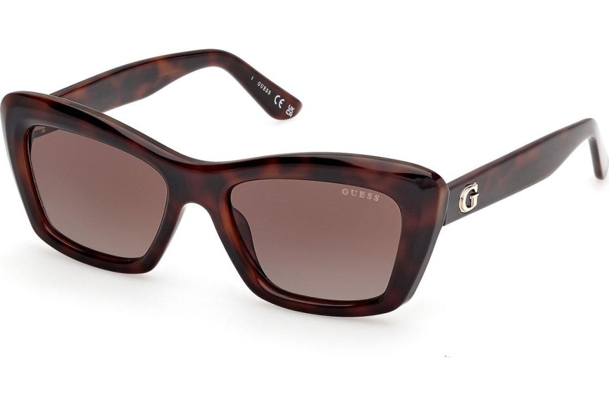 Okulary przeciwsłoneczne Guess GU00195 52F Kocie oczy Havana