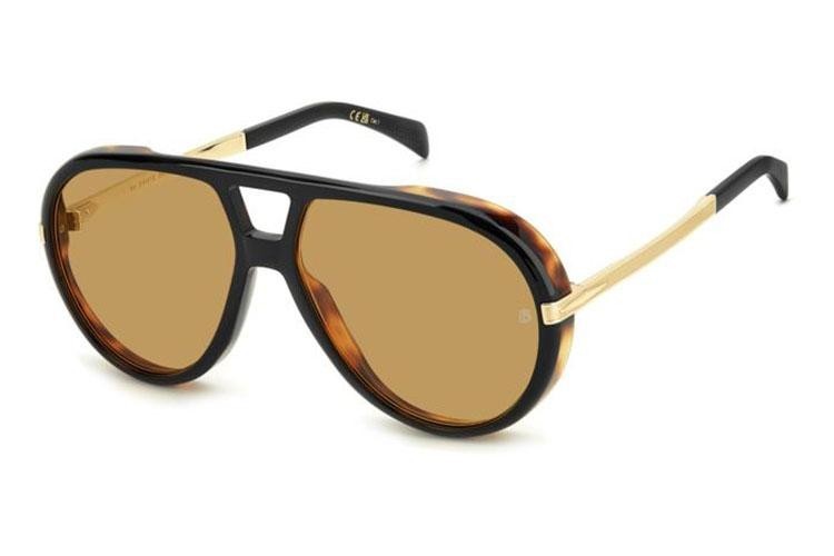 Okulary przeciwsłoneczne David Beckham DB99/VOYAGER XWY/VS Pilotki (Aviator) Czarne