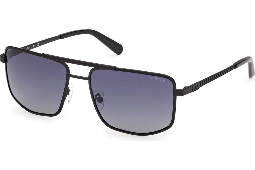 Слънчеви очила Guess GU00208 02D Polarized Квадратни Черна