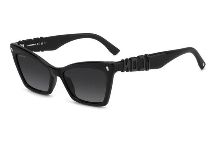 Слънчеви очила Dsquared2 ICON0026/S 807/9O Око на котка Черна