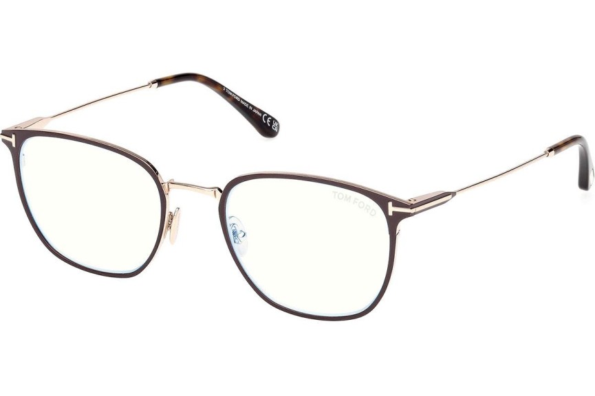 Okulary korekcyjne Tom Ford FT6041-B 048 Kwadratowe Brązowe