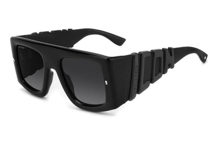 Okulary przeciwsłoneczne Dsquared2 ICON0024/S 807/9O Kwadratowe Czarne