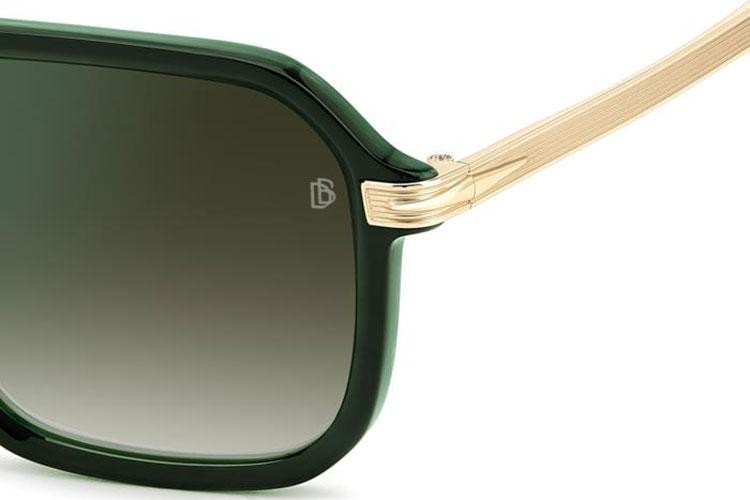 Okulary przeciwsłoneczne David Beckham DB7136/S GC1/CS Kwadratowe Zielone