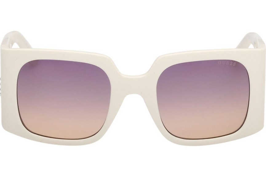 Okulary przeciwsłoneczne Guess GU00201-H 21Z Kwadratowe Białe