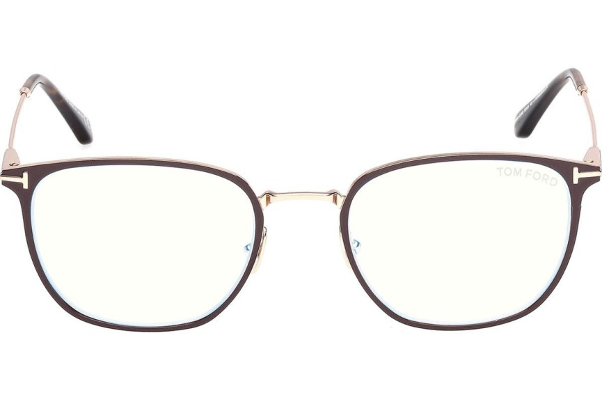 Okulary korekcyjne Tom Ford FT6041-B 048 Kwadratowe Brązowe