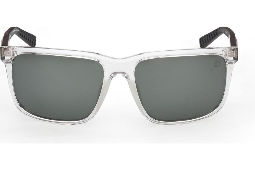 Okulary przeciwsłoneczne Timberland TB00037 26R Polarized Kwadratowe Przezroczyste
