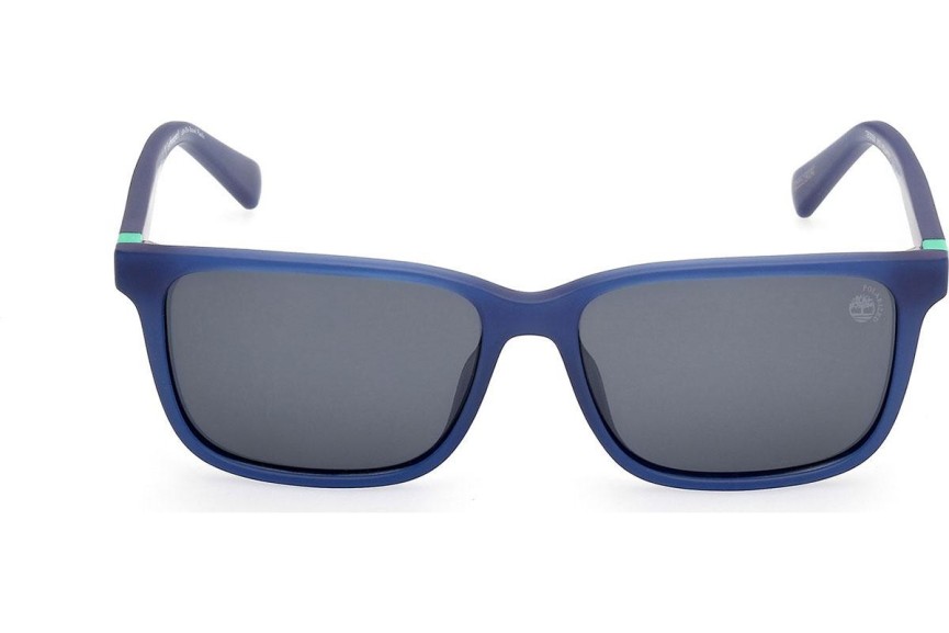 Zonnebril Timberland TB00050 91D Polarized Rechthoekige Blauw