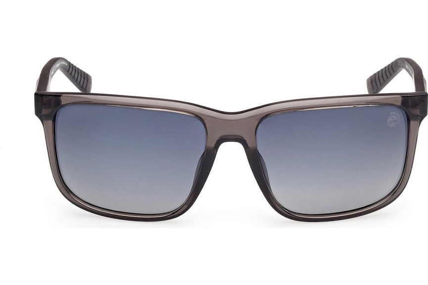 Okulary przeciwsłoneczne Timberland TB00037 20D Polarized Kwadratowe Szare