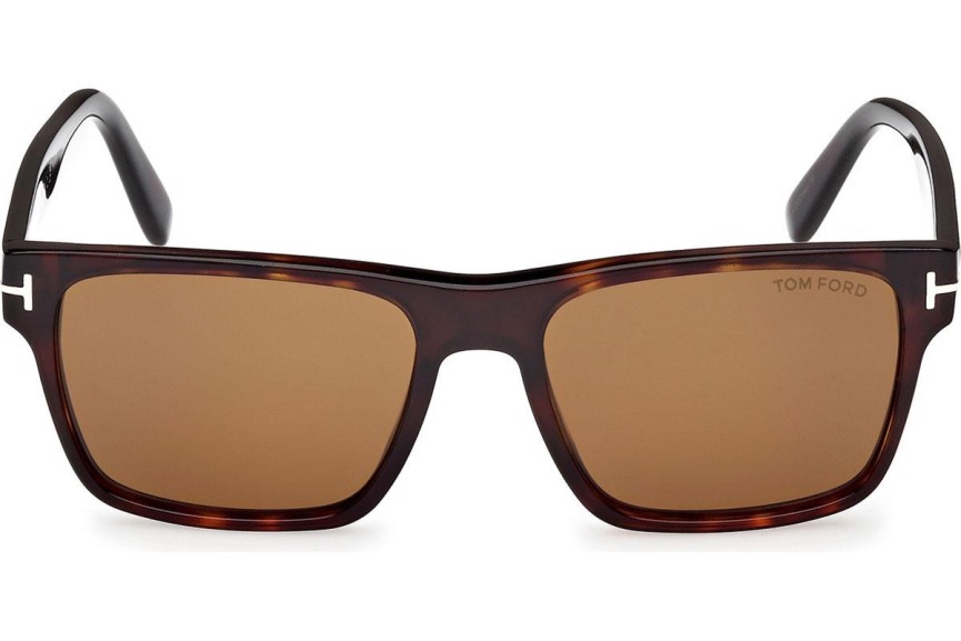 Ochelari de soare Tom Ford Calder FT1205 52E Pătrați Havana