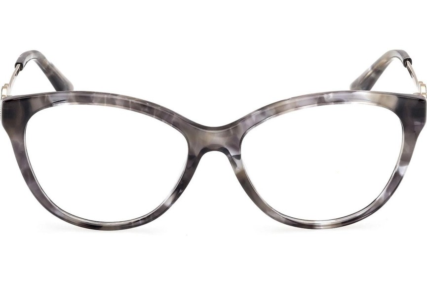 Okulary korekcyjne Guess GU50230 020 Kocie oczy Szare