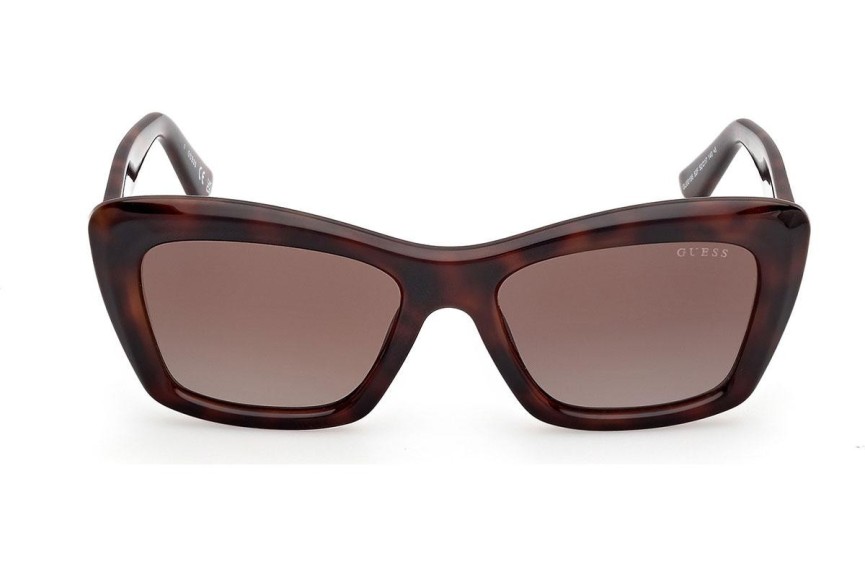 Okulary przeciwsłoneczne Guess GU00195 52F Kocie oczy Havana