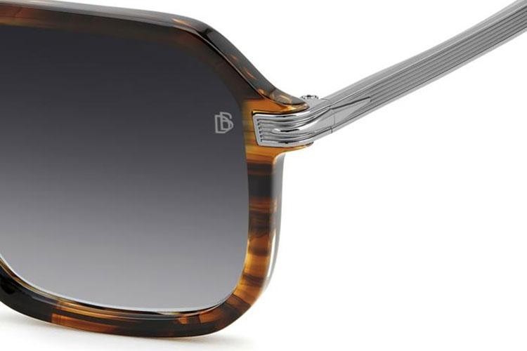 Okulary przeciwsłoneczne David Beckham DB7136/S 6C5/9O Kwadratowe Havana