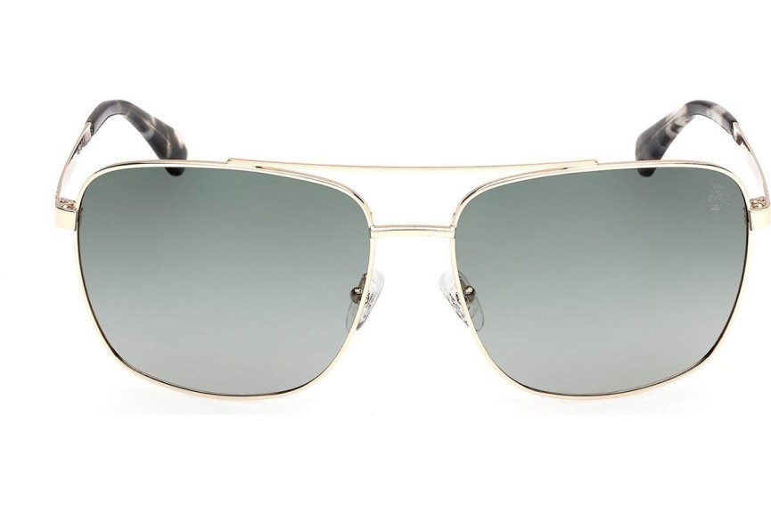 Слънчеви очила Timberland TB00044 32R Polarized Квадратни Златна