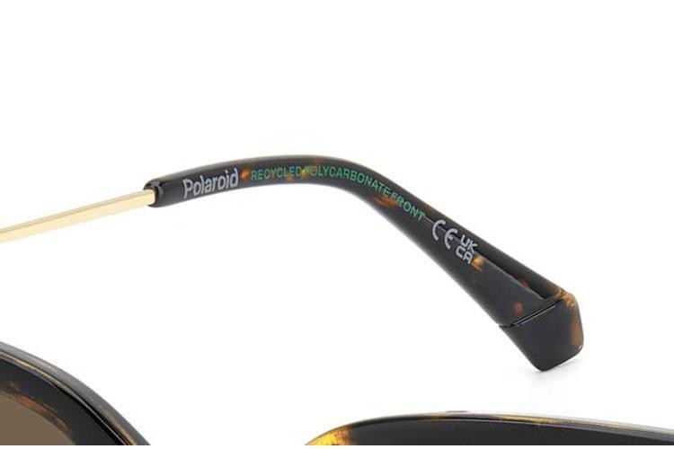Okulary przeciwsłoneczne Polaroid PLD4185/S/X 086/SP Polarized Kocie oczy Havana