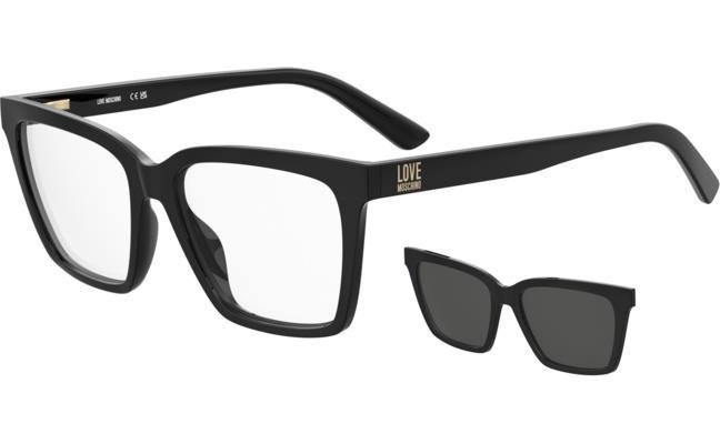Okulary korekcyjne Love Moschino MOL661/C 807/16 Kocie oczy Czarne