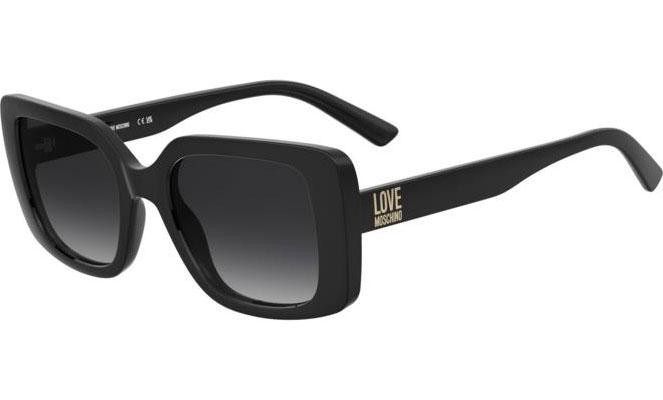 Okulary przeciwsłoneczne Love Moschino MOL090/S 807/9O Kocie oczy Czarne