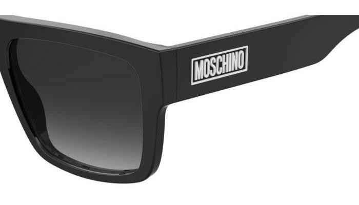 Okulary przeciwsłoneczne Moschino MOS187/S 807/9O Kwadratowe Czarne