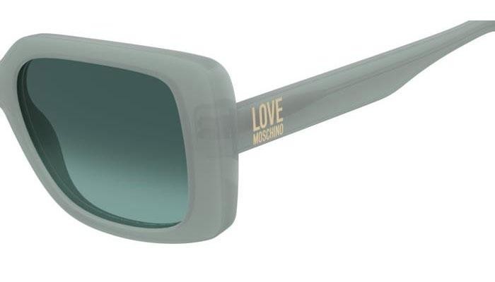 Okulary przeciwsłoneczne Love Moschino MOL090/S 1ED/EQ Kocie oczy Zielone