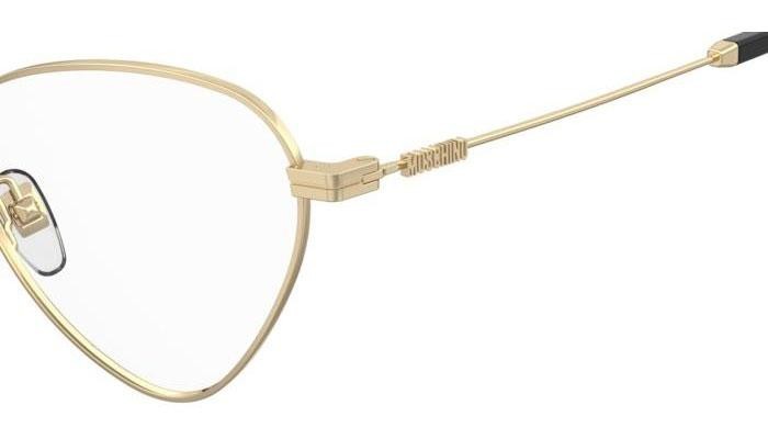 Okulary korekcyjne Moschino MOS648 000 Kocie oczy Złote