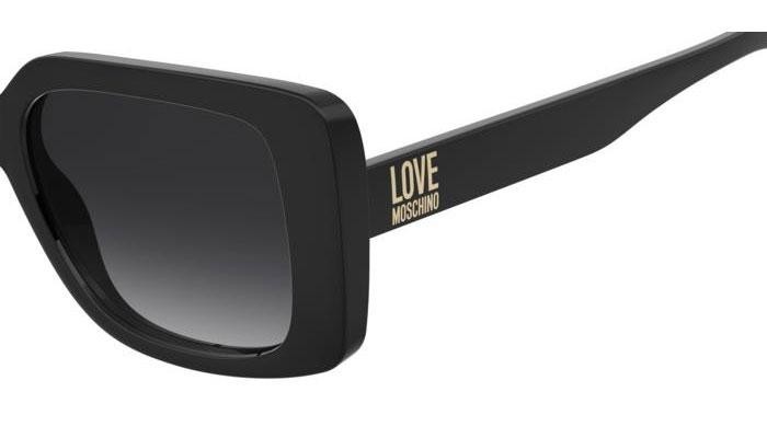 Okulary przeciwsłoneczne Love Moschino MOL090/S 807/9O Kocie oczy Czarne