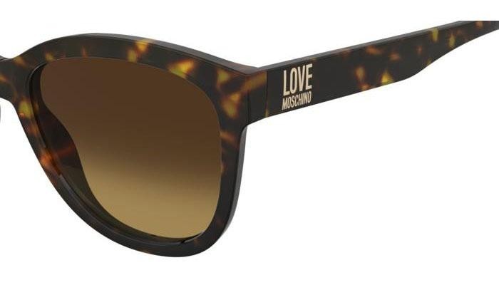 Okulary przeciwsłoneczne Love Moschino MOL089/S 086/5U Kocie oczy Havana