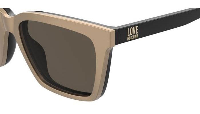 Okulary korekcyjne Love Moschino MOL661/C R60/16 Kocie oczy Czarne