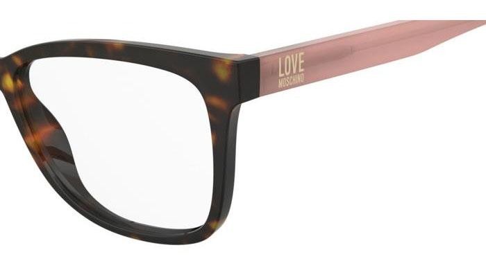 Okulary korekcyjne Love Moschino MOL660 086 Kocie oczy Havana