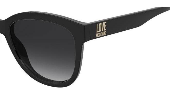 Okulary przeciwsłoneczne Love Moschino MOL089/S 807/9O Kocie oczy Czarne