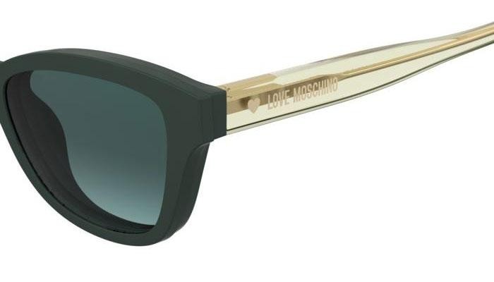 Okulary korekcyjne Love Moschino MOL657/C/TN 1ED/17 Kocie oczy Zielone