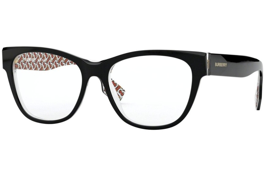 Okulary korekcyjne Burberry BE2301 3822 Kocie oczy Czarne