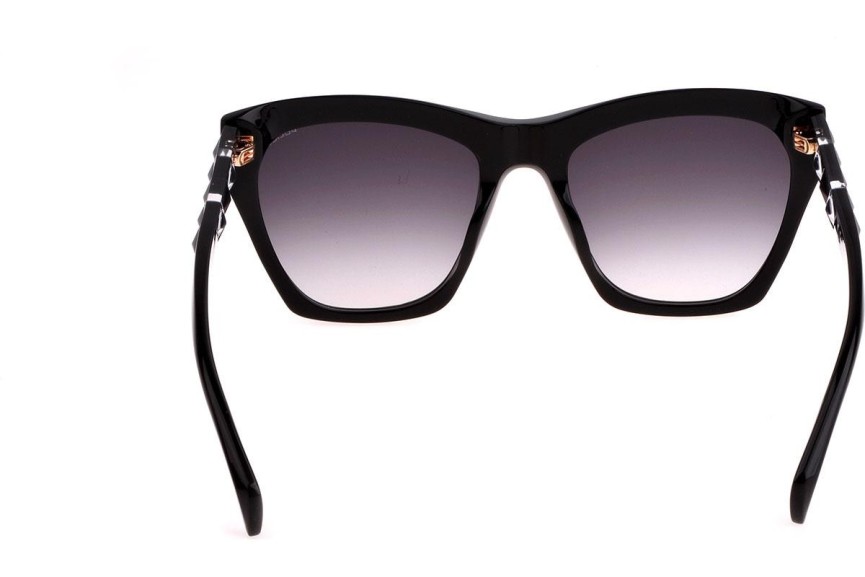 Okulary przeciwsłoneczne Police Hedron 2 SPLL36 0700 Kocie oczy Czarne