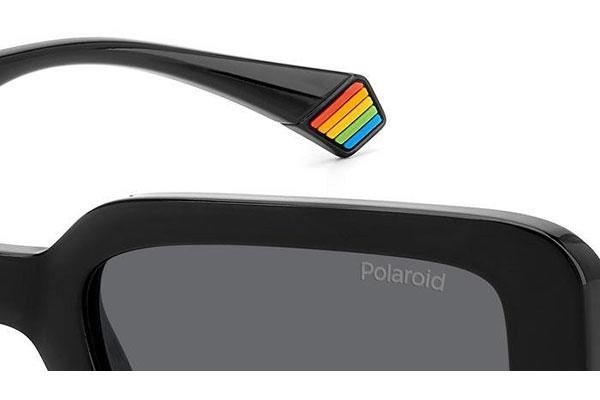 Okulary przeciwsłoneczne Polaroid PLD6208/S/X 807/M9 Polarized Prostokątne Czarne