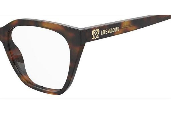 Okulary korekcyjne Love Moschino MOL627 086 Kwadratowe Havana