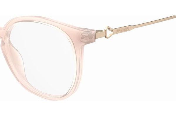Okulary korekcyjne Love Moschino MOL607/TN 35J Okrągłe Różowe