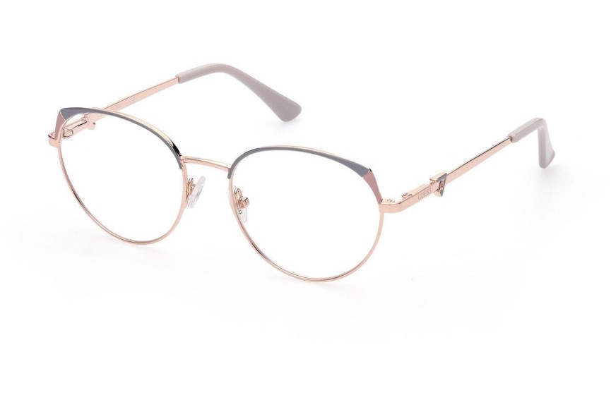 Okulary korekcyjne Guess GU2867 028 Okrągłe Złote