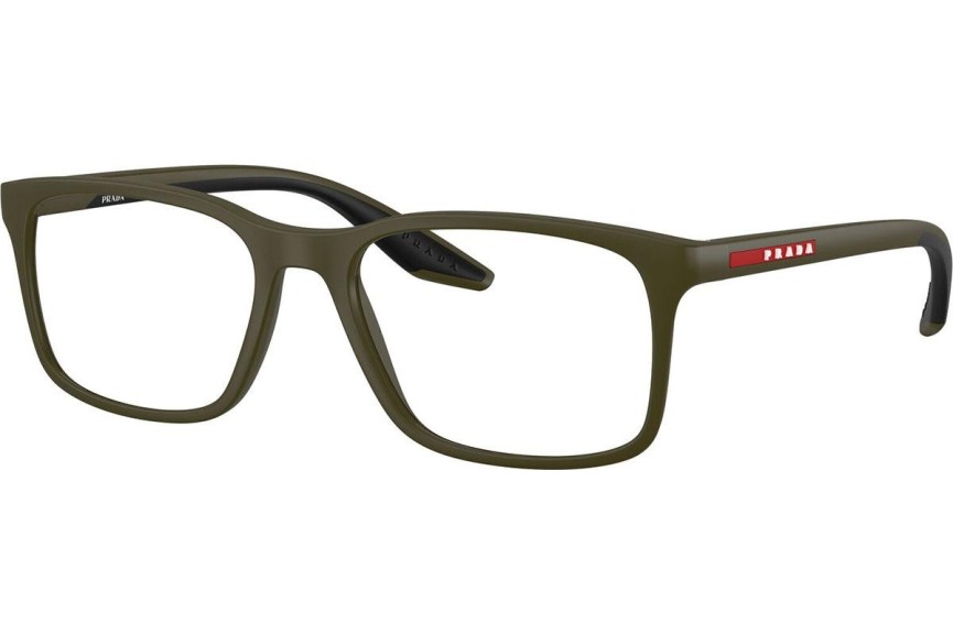 Okulary korekcyjne Prada Linea Rossa PS08RV 15X1O1 Kwadratowe Zielone