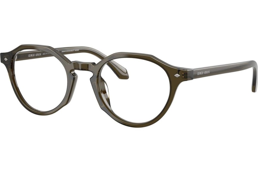 Okulary korekcyjne Giorgio Armani AR7264U 6169 Okrągłe Zielone